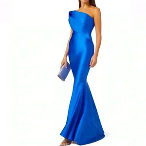 NWT NICOLE BAKTI STRAPLESS EVENING DRESS 7082 Size 8 Royal Blue